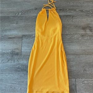 NWOT XS Orange whitefox dress